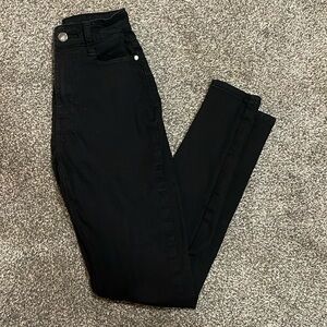 Black high waisted jeans